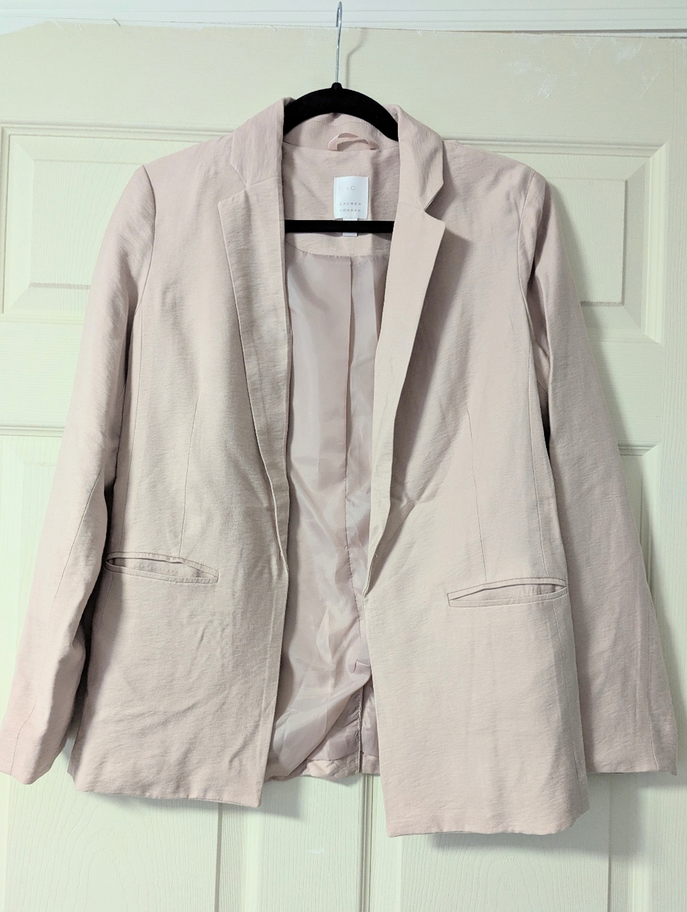 LC Lauren Conrad Pink Blazer Suit Jacket Pastel Office Baby Light